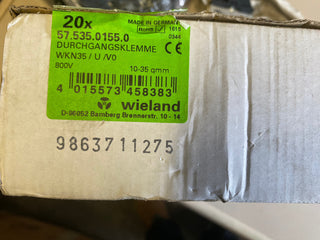 20X Durchgangsklemme WK/WKN, Klemmkörper und Schrauben aus rostfreiem Stahl1