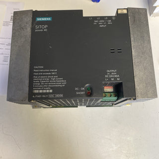 Siemens SITOP Power 40 Netzteil 24V / 40A – 6EP1437-1SL11 – Gebraucht