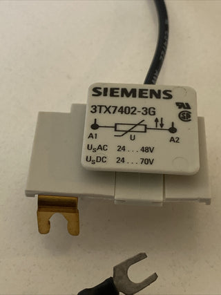 6x Siemens Überspannungsbegrenzer 3TX7402-3G Varistor AC 24-48V DC 24-70V2