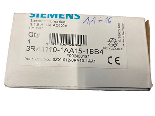 Siemens 3RA1110-1AA15-1BB4 Starterkombination SIRIUS Direktstarter 1,1-1,6A NEU0