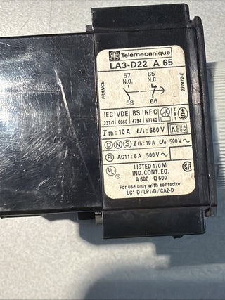 Telemecanique LA2DT2 Zeitblock 0,1–30s Hilfsschaltblock neu o. OVP1