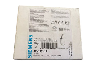 2pcs Siemens Hilfsschalterblock 3RV1901-1A0