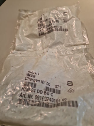 2x Harting 09160243101 Han DD 24 Buchseneinsatz neu0