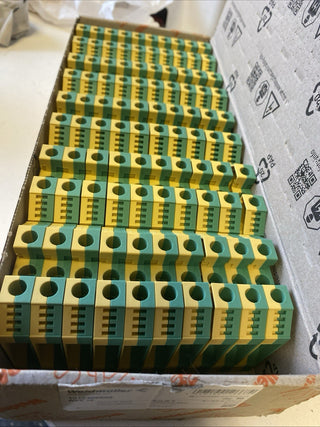 50x Weidmüller 1010400000 WPE 16 Schutzleiter-Reihenklemme – NEU & OVP