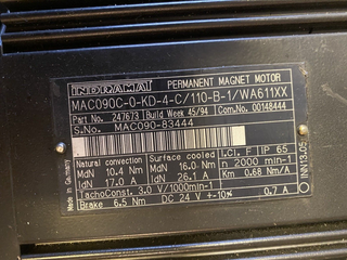 Bosch Rexroth Indramat MAC090C Servomotor 3-Phasen AC permanent erregt geb0