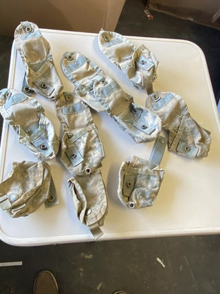 10x US-Army Handgranatentasche MOLLE II ACU Original, Gebraucht, Abnutzung (Lot)5