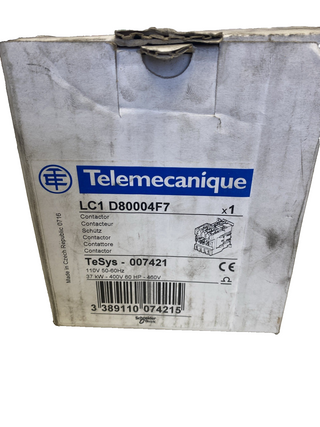 Telemecanique TeSys D Schütz LC1D80004F7 – 125A – 110V AC – NEU2