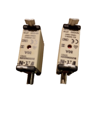 2EATON Sicherungseinsatz NH1 80A gL/gG 500V 80NHG01 Messersicherung1