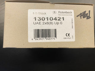 10x Rutenbeck 13010421 UAE-Anschlussdose 2-fach Unterputz Cat. 3 Netzwerkdose Te1