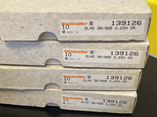 10x Weidmüller SLAD 38/90B 3.2SN OR Leiterplattensteckverbinder – Art. 1391260003