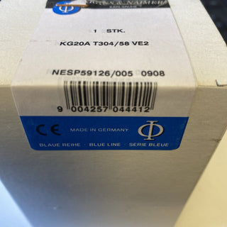 EB-Lasttrennschalter für DIN 4P 20A Front: 0-1 grau 44×45mm Sperrvorrichtung gra1