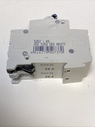 ABB S202-K6 Sicherungsautomat K-Char., 6 kA, 6 A, 2P ABB S202-K64