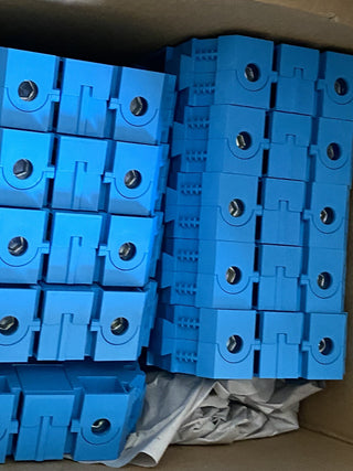 10er Pack OMRON XW5T-S150-1.1-1BL Reihenklemme DIN-Schiene Schraubanschluss Blau2