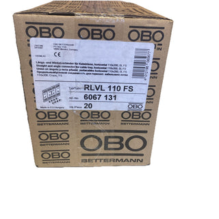 20x OBO Bettermann RLVL 110 FS Längs-/Winkelverbinder für Kabelrinne 110mm NEU3