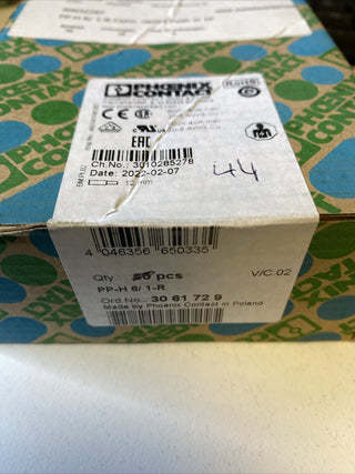 44x Phoenix Contact Stecker 3061729 Typ PP-H 6/ 1-R0