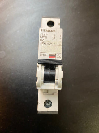 Siemens 5SY71 MCB C6 Leitungsschutzschalter Sicherung 15kA – Gebraucht0