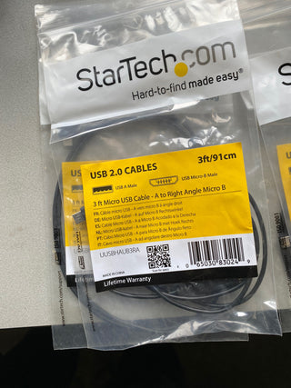 4 STÜCK 3 ft Micro USB Kabel - A auf Rechtwinklig Micro B1