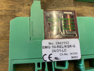 9x PHOENIX CONTACT Relaismodul EMG 10-REL/KSR-G 24/21-LC - 2942153 24VDC3