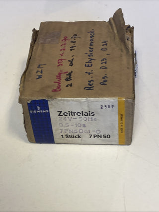 Siemens 7PN5051-1/Z52D Zeitrelais 220V 1–20s 7PN50 neu o. OVP0