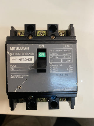 Mitsubishi NF30-KB 5A Kompaktleistungsschalter (MCCB) – Gebraucht0