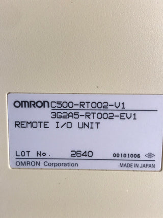 OMRON SYSMAC C500-RT002-V1 Remote I/O Slave Unit – Geprüft1