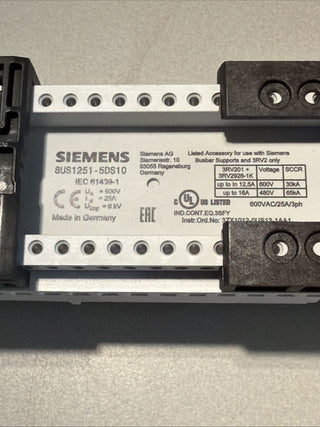 Siemens SENTRON Geräteadapter 8US1251-5DS10 | 25A | für 60mm Sammelschiene2