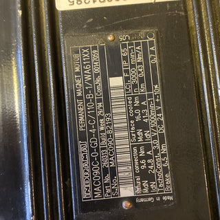 Indramat MAC090C-0-GD-4-C/110-B-1/WA611XX AC-Servomotor5