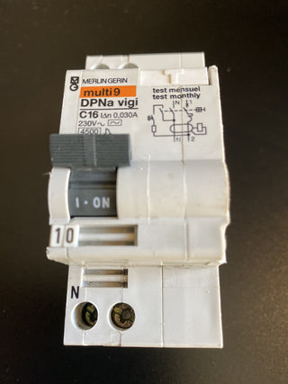 Merlin Gerin Multi9 DPNa Vigi C16 FI/LS Schalter RCBO 230V gebraucht0