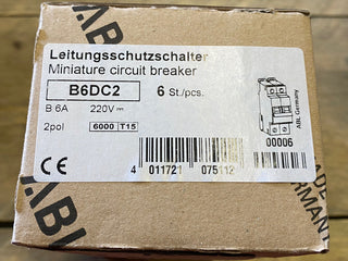 ABL Sursum B6DC2 Leitungsschutzschalter 6A 2-polig 220V DC – neu mit OVP1