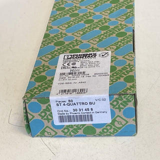 50x Phoenix Contact ST 4-QUATTRO BU (3031458) Mehrleiterklemme Blau – NEU & OVP