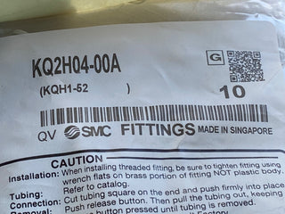 10X KQ2H04-00A Steckverbindung, gerade, Ø 4 mm    Ø 4 mm0