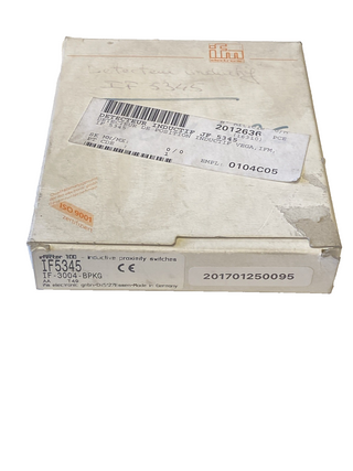 ifm electronic IF5345 Induktiver Näherungsschalter | M12, 4mm, PNP NO – Neu (Son1