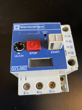 Telemecanique GV1-M07 Motorschutzschalter 1,6–2,5A geb0