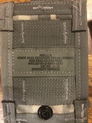 10x ACU MOLLE II 40 MM GRENADE POUCH,(SINGLE) NEU1