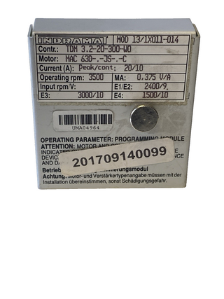 Indramat Bosch Rexroth 109-0590-4A06-01 Programmiermodul MOD 13/1X011-014 TDM