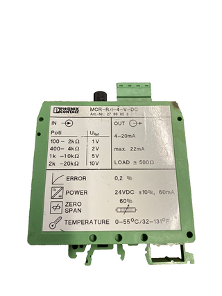Phoenix Contact MCR-R-I-4-V-DC (Art.-Nr. 2769653) | Potentiometer-Messumformer0