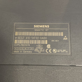 Siemens SIMATIC S7-400 CPU 412-1 (6ES7412-1XF02-0AB0) – Gebraucht1