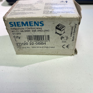 Siemens 3TH2022-0BB4 Hilfsschütz | 24V DC | 2NO + 2NC | NEU & OVP3