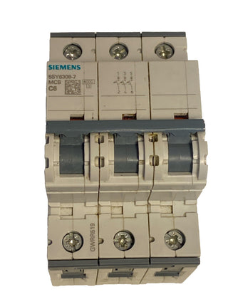 Siemens Leitungsschutzschalter 5SY6306-7 C6A 3polig 6kA0