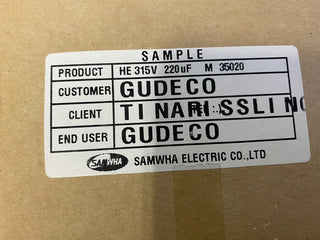 5x Samwha HE 315V 220µF Elektrolytkondensator neu0