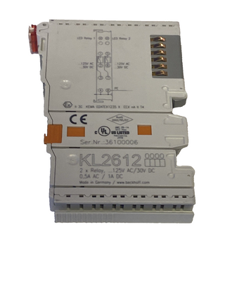 Beckhoff Busklemme KL2612 bus terminal 2-Kanal-Relais-Ausgang 125/30V DC 0,5A AC0