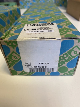 50x Phoenix Contact DIK 1,5 Initiatoren- / Aktorenklemme 2715966 – Neu & OVP1