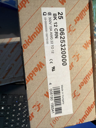 25x Weidmüller BK 12 CRN Klemmenleiste (12-polig) – NEU & OVP1