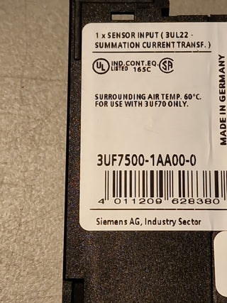 Siemens 3UF7500-1AA00-0 Erdschlussmodul Simocode Pro1