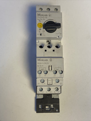 Moeller PKZM0-1,6 Motorschutzschalter 1,0-1,6A + Hilfsschalter SE00-11-PKZ03