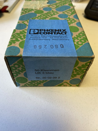 50x Phoenix Contact UK 3 BU Durchgangsreihenklemme (3002092) – OVP2