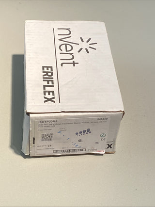 nVent ERIFLEX Isolierbuchsen, Ø M8, Innen Ø 8mm x 26mm, L. 30mm, D. 30mm, Glasfa0