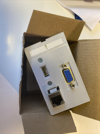 HARTING 39500020143 Han-Port Dateneinsatz – RJ45, USB 3.0, D-Sub 9 – NEU & OVP2