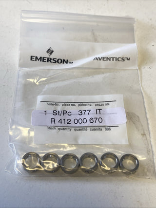 AVENTICS R412000670 Zentrierring-Set Ø 9mm Edelstahl (6 Stück) – NEU & OVP0