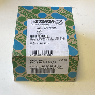50x Phoenix Contact IMC 1,5/ 3-ST-3,81 (1857896) Leiterplattenstecker NEU OVP